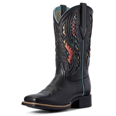 Ariat Blackjack VentTEK Siyah Western Csizma Bayan (32808-802)